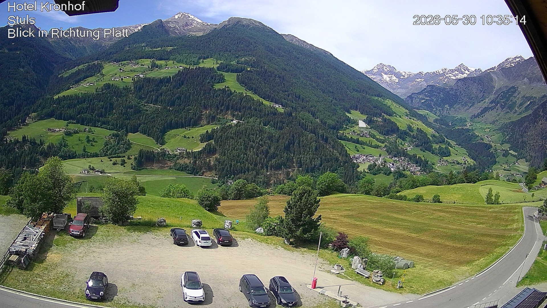 Archiv Foto Webcam Passeiertal: Hotel Kronhof in Stuls