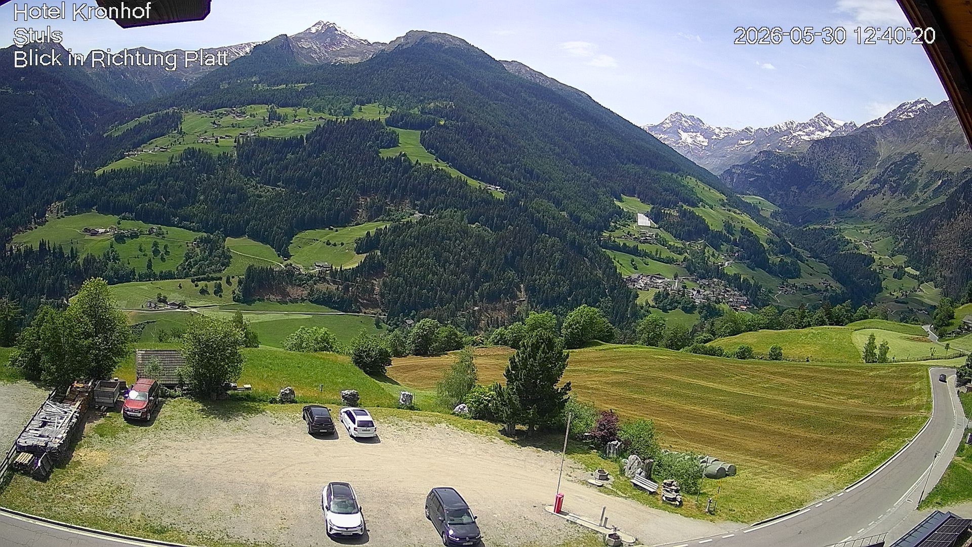 Archiv Foto Webcam Passeiertal: Hotel Kronhof in Stuls
