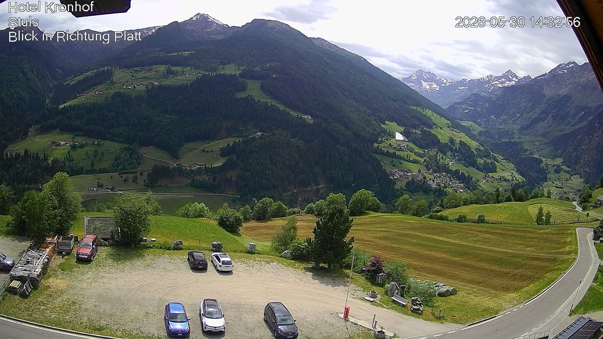Archiv Foto Webcam Passeiertal: Hotel Kronhof in Stuls