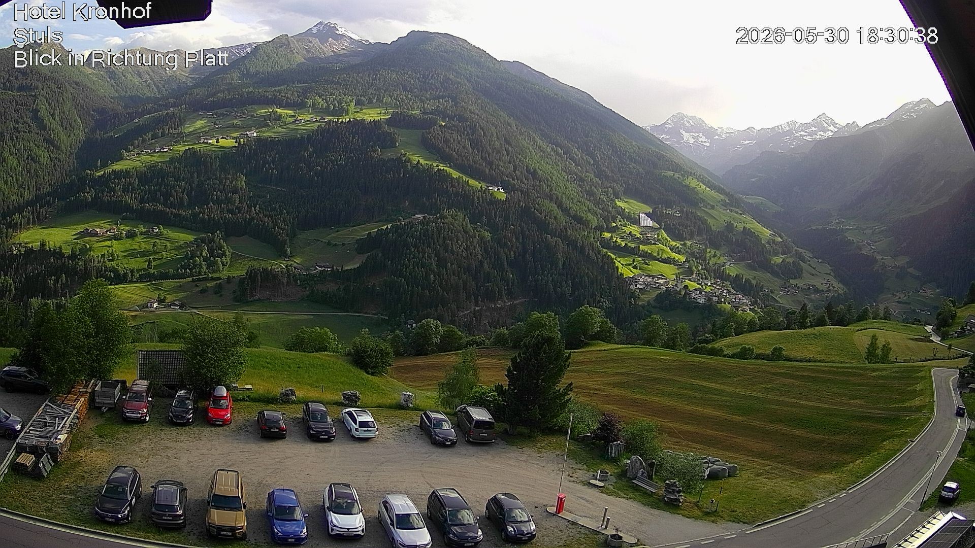 Archiv Foto Webcam Passeiertal: Hotel Kronhof in Stuls