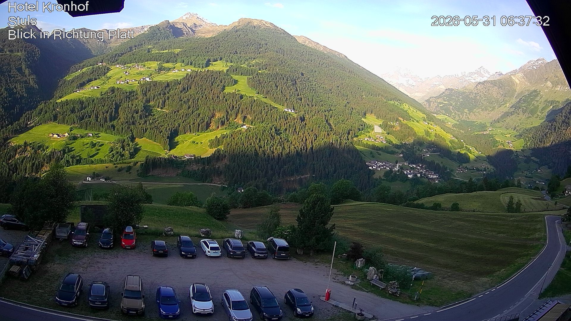 Archiv Foto Webcam Passeiertal: Hotel Kronhof in Stuls