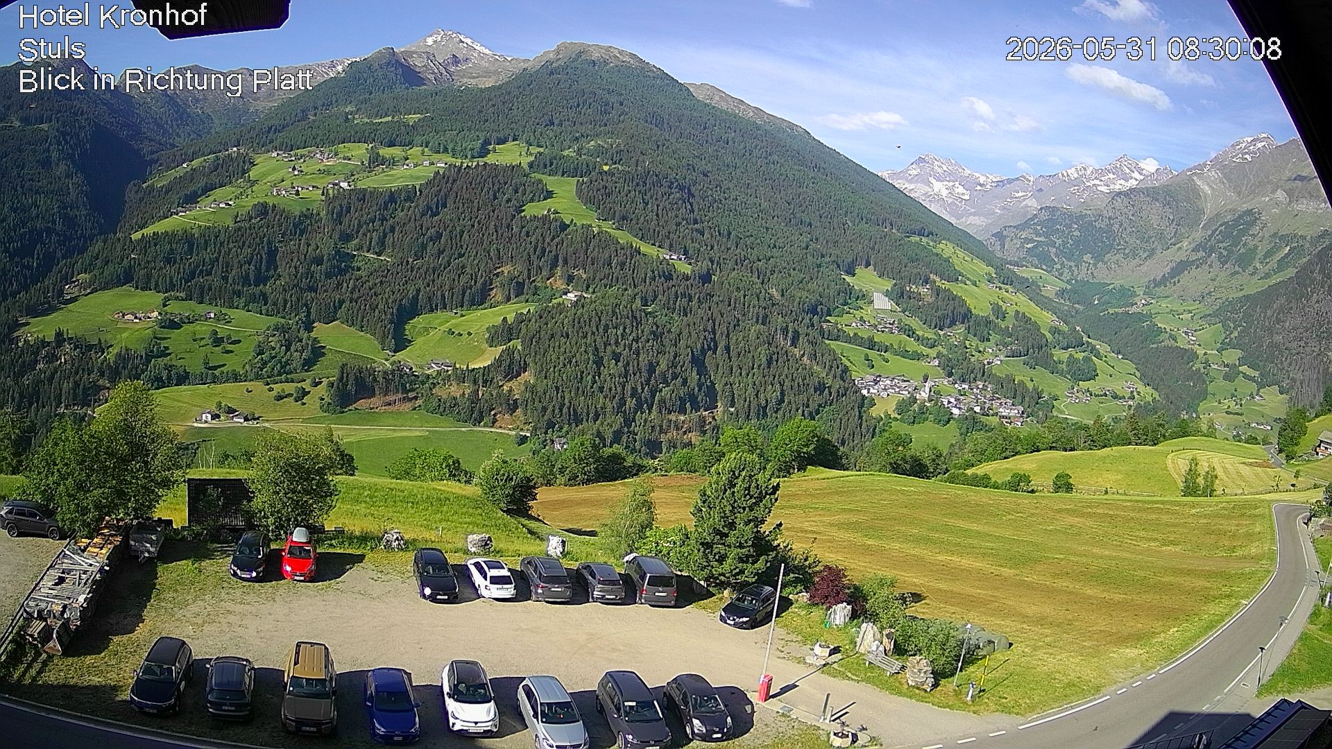 Archiv Foto Webcam Passeiertal: Hotel Kronhof in Stuls