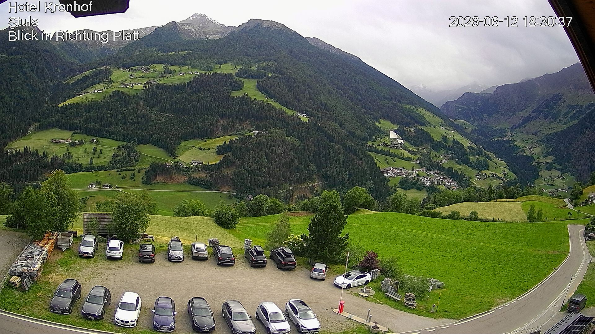 Archiv Foto Webcam Passeiertal: Hotel Kronhof in Stuls