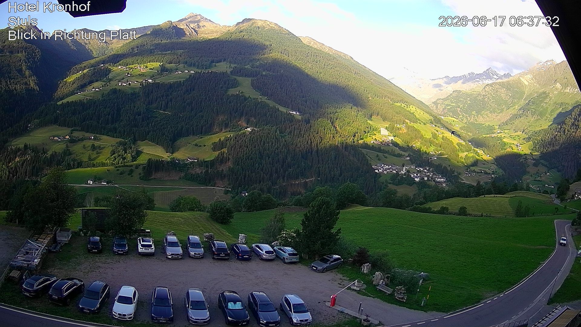 Archiv Foto Webcam Passeiertal: Hotel Kronhof in Stuls