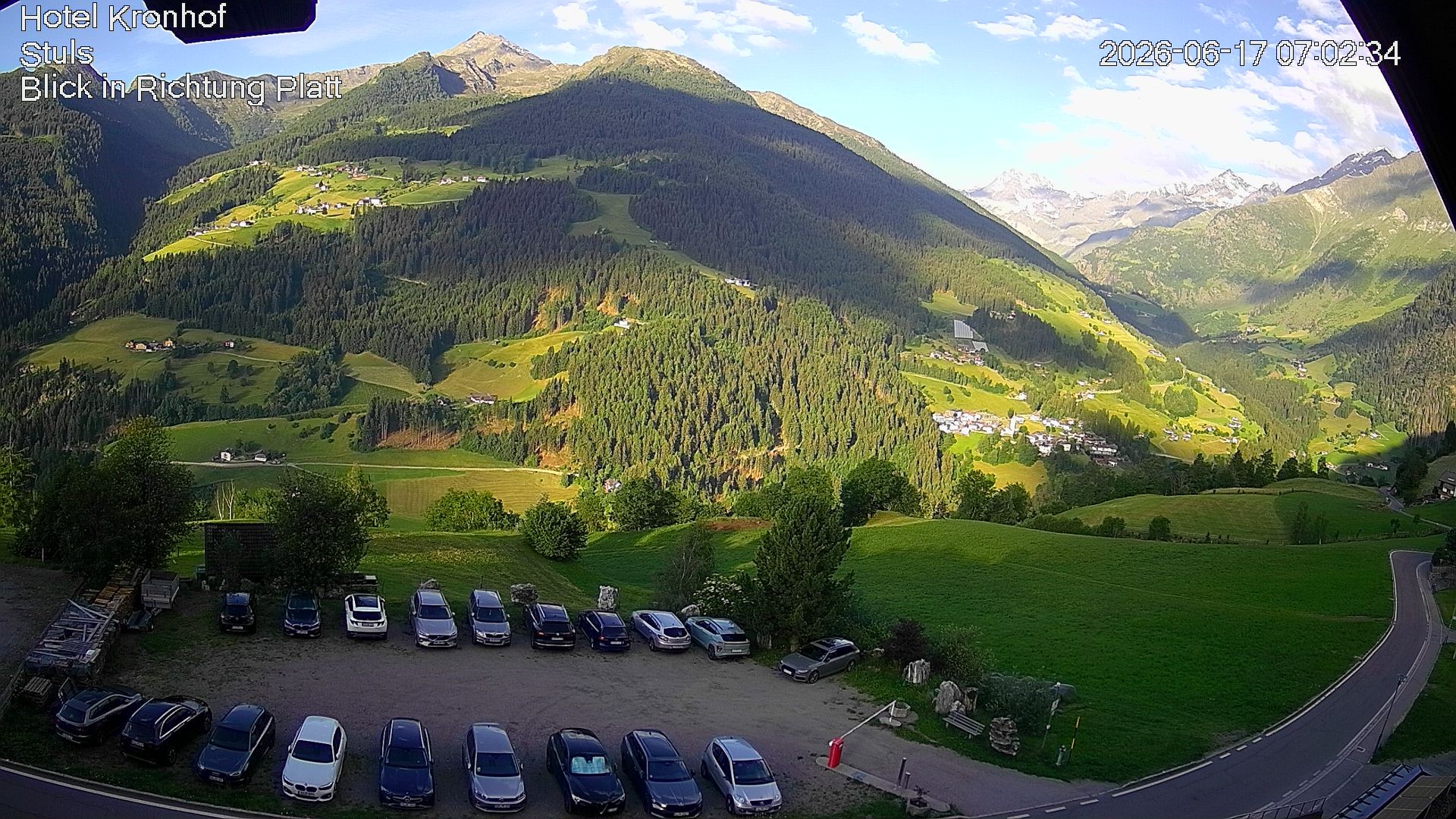 Archiv Foto Webcam Passeiertal: Hotel Kronhof in Stuls
