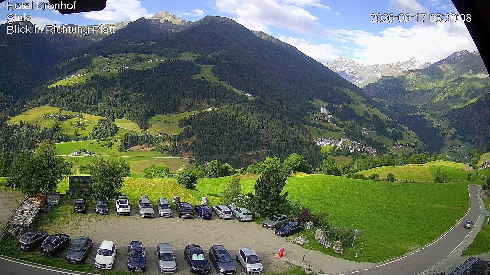 Archiv Foto Webcam Passeiertal: Hotel Kronhof in Stuls