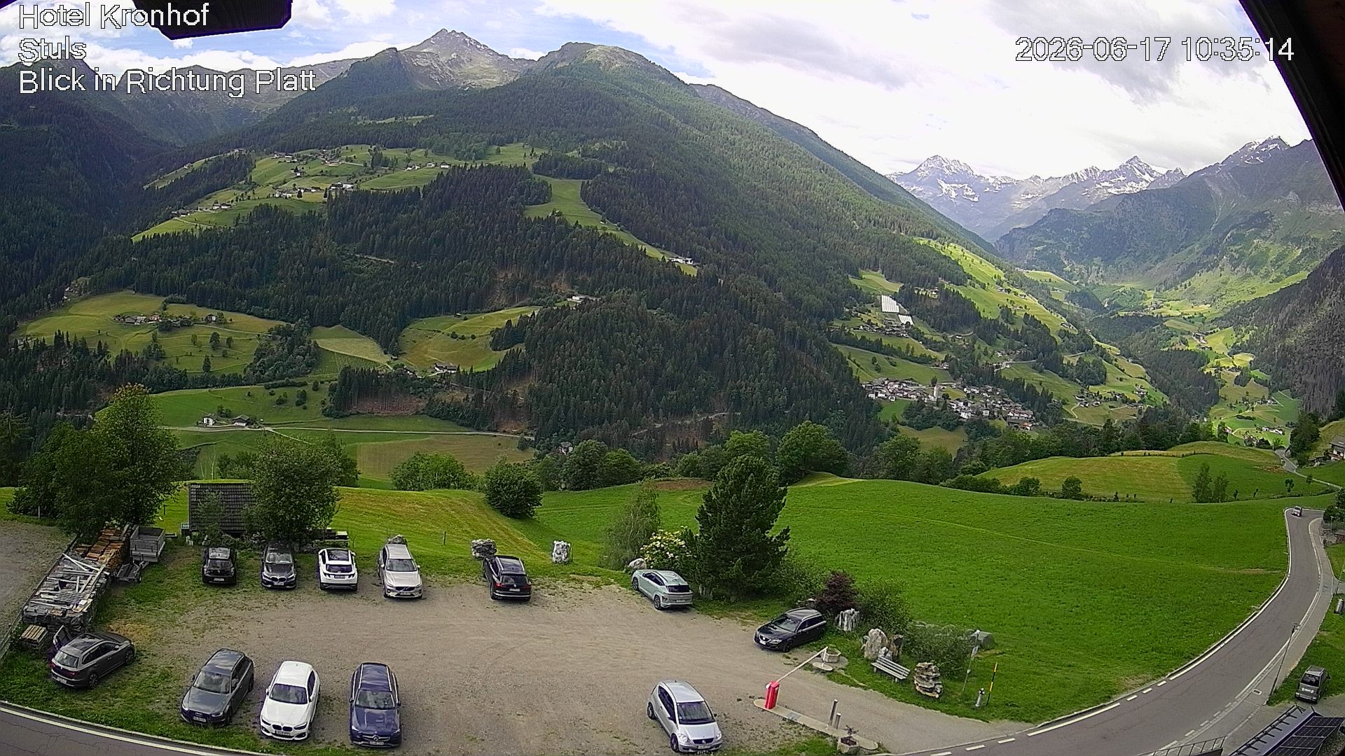 Archiv Foto Webcam Passeiertal: Hotel Kronhof in Stuls