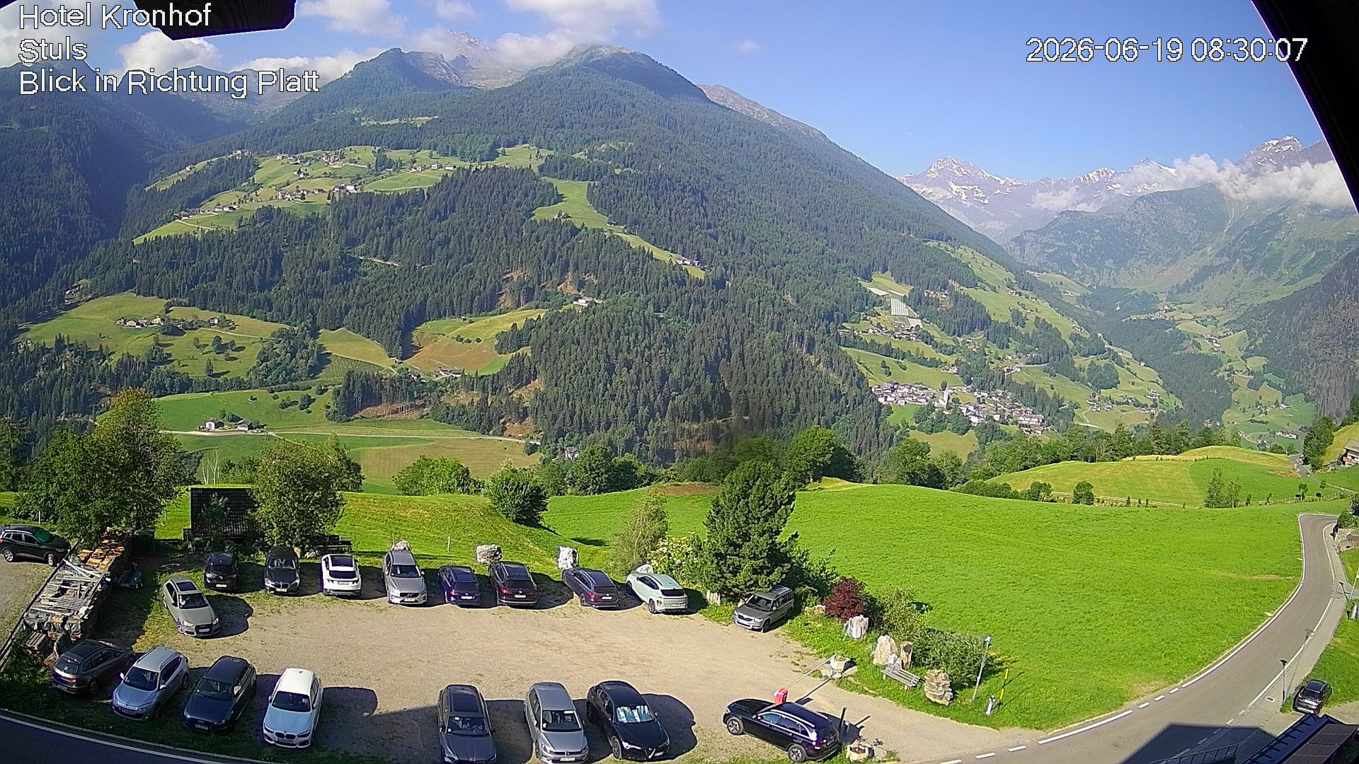 Archiv Foto Webcam Passeiertal: Hotel Kronhof in Stuls