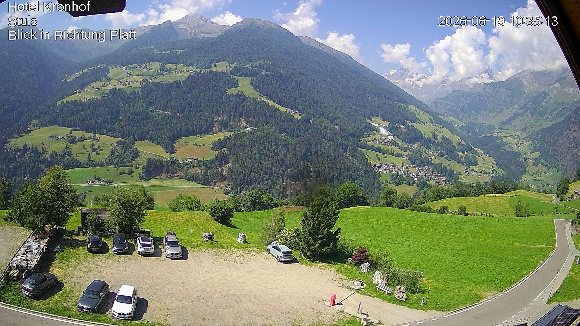 Archiv Foto Webcam Passeiertal: Hotel Kronhof in Stuls