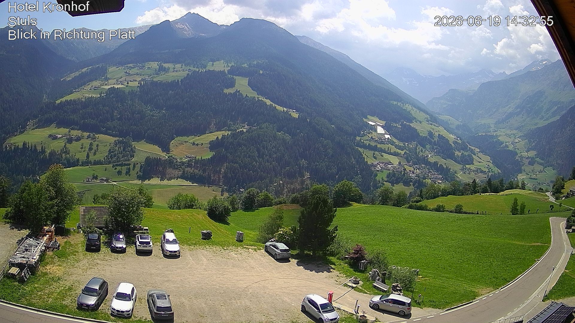 Archiv Foto Webcam Passeiertal: Hotel Kronhof in Stuls