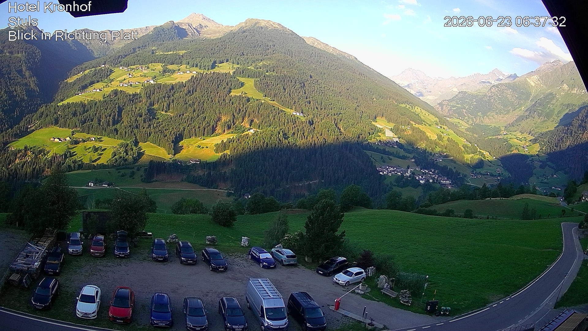 Archiv Foto Webcam Passeiertal: Hotel Kronhof in Stuls