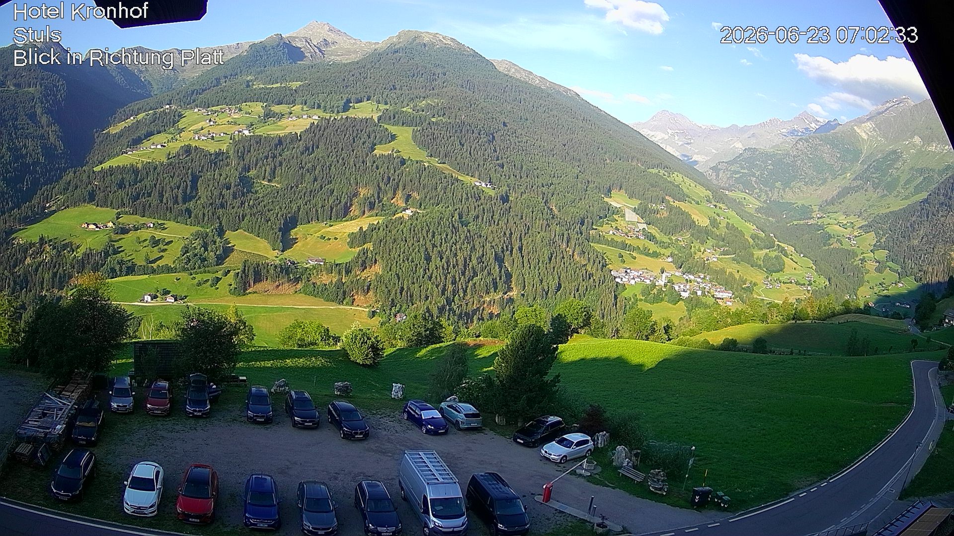Archiv Foto Webcam Passeiertal: Hotel Kronhof in Stuls