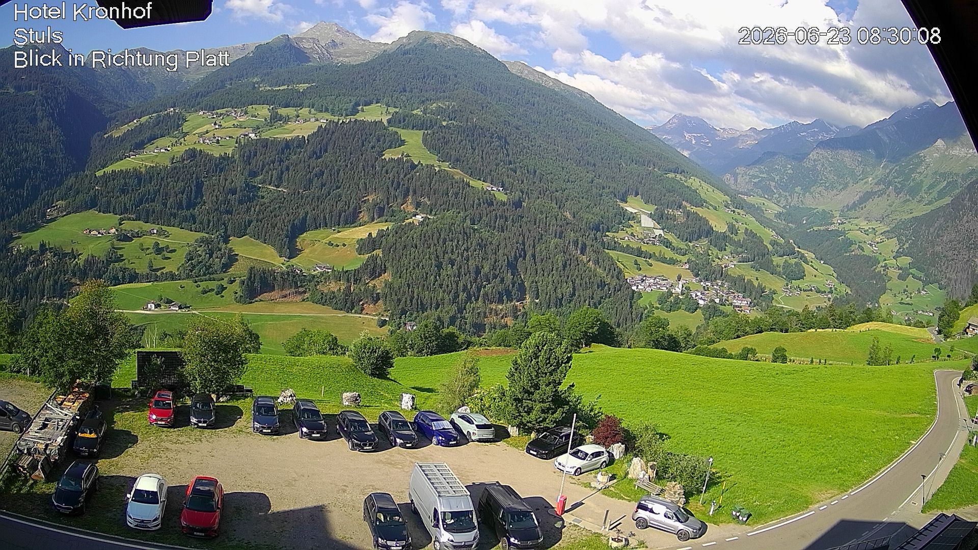 Archiv Foto Webcam Passeiertal: Hotel Kronhof in Stuls
