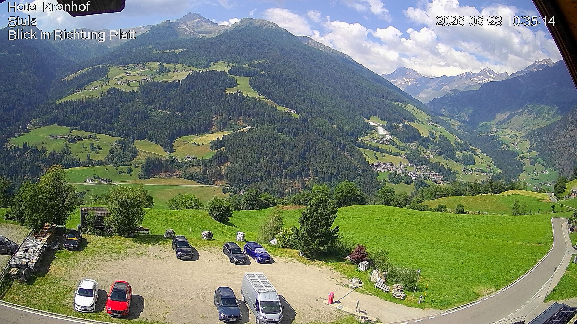 Archiv Foto Webcam Passeiertal: Hotel Kronhof in Stuls