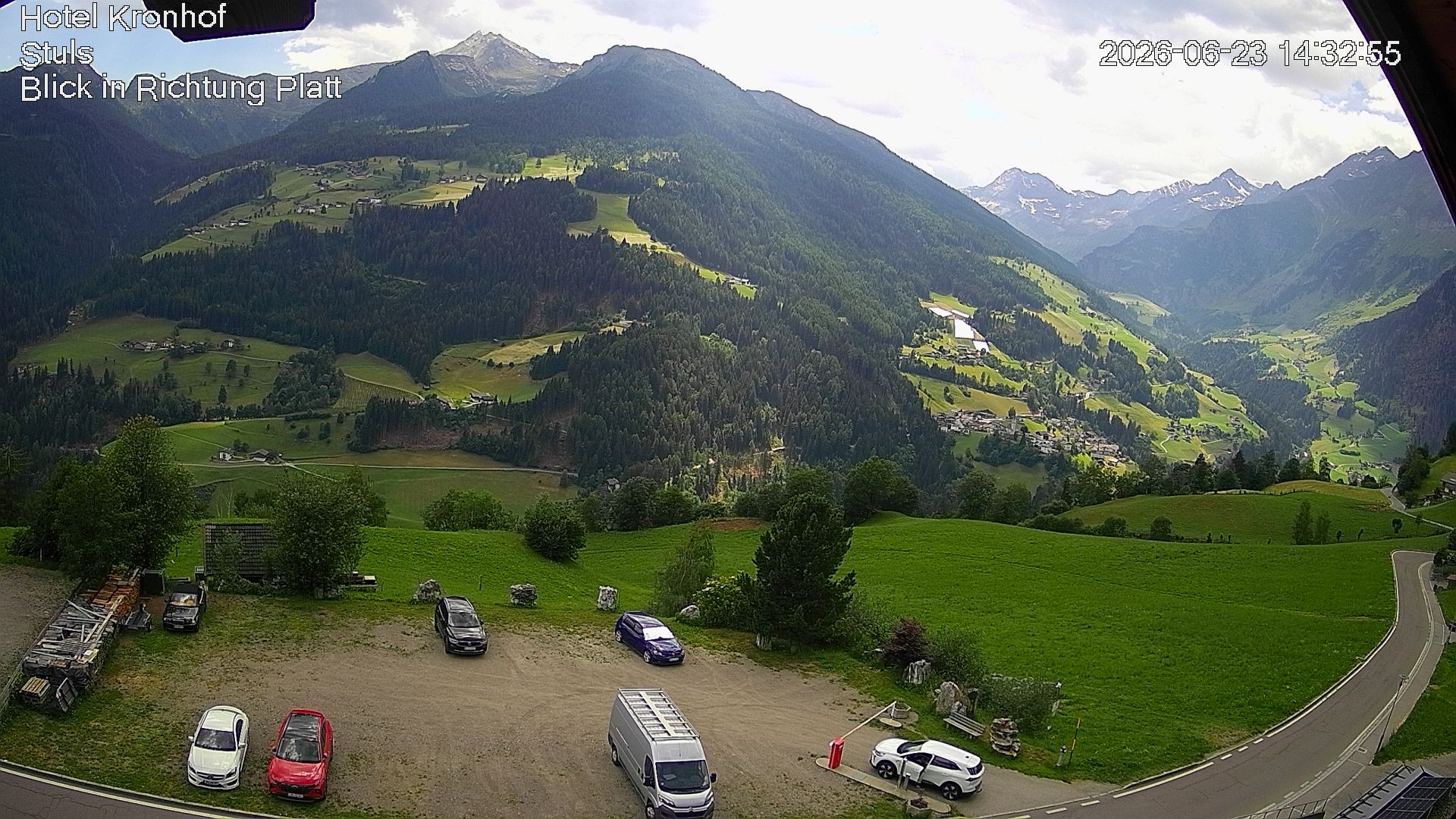 Archiv Foto Webcam Passeiertal: Hotel Kronhof in Stuls