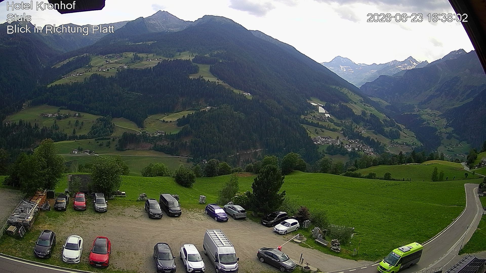 Archiv Foto Webcam Passeiertal: Hotel Kronhof in Stuls