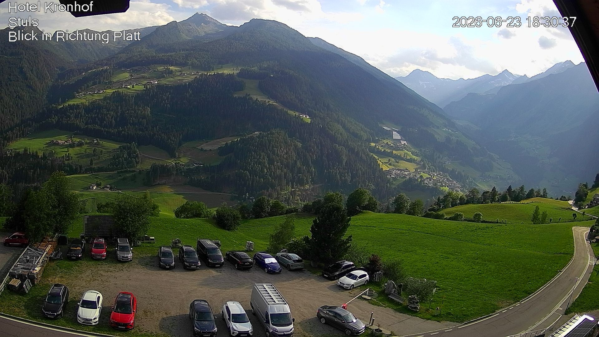 Archiv Foto Webcam Passeiertal: Hotel Kronhof in Stuls