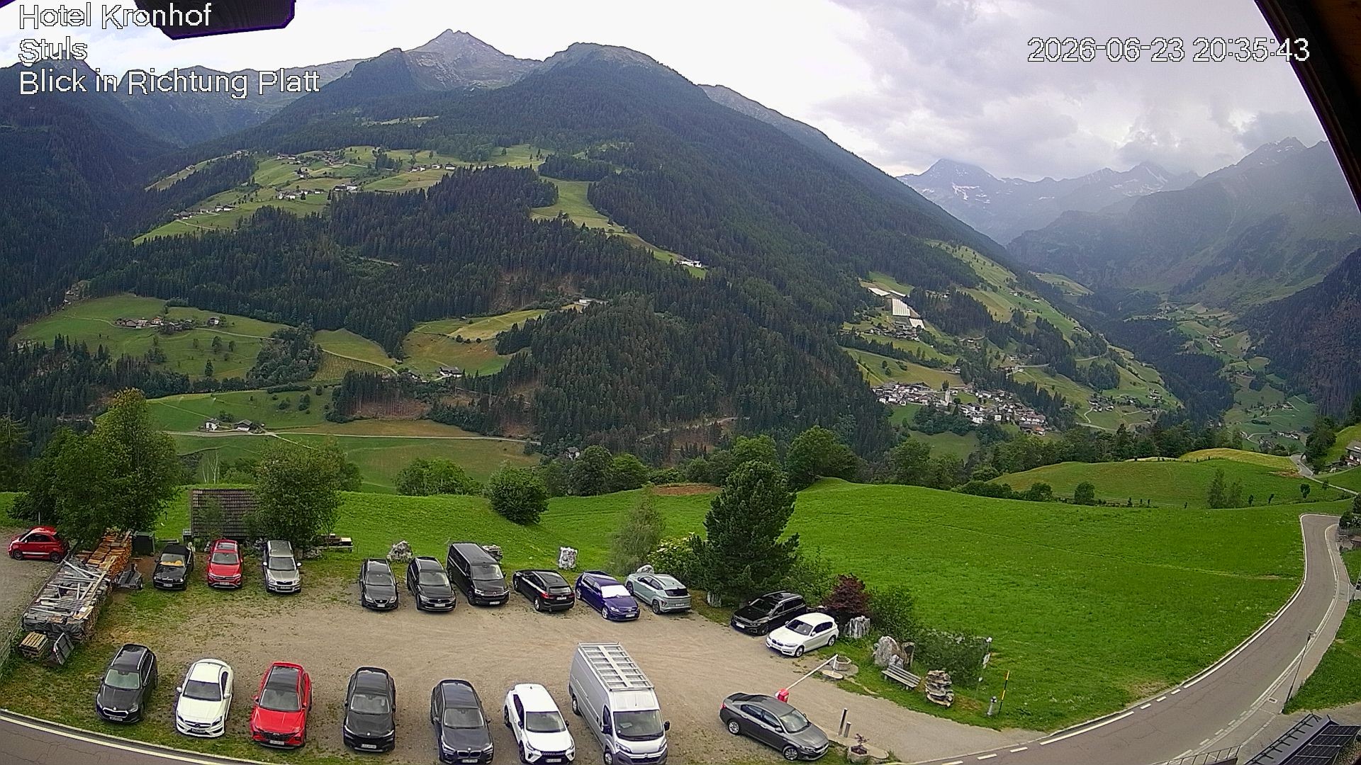Archiv Foto Webcam Passeiertal: Hotel Kronhof in Stuls