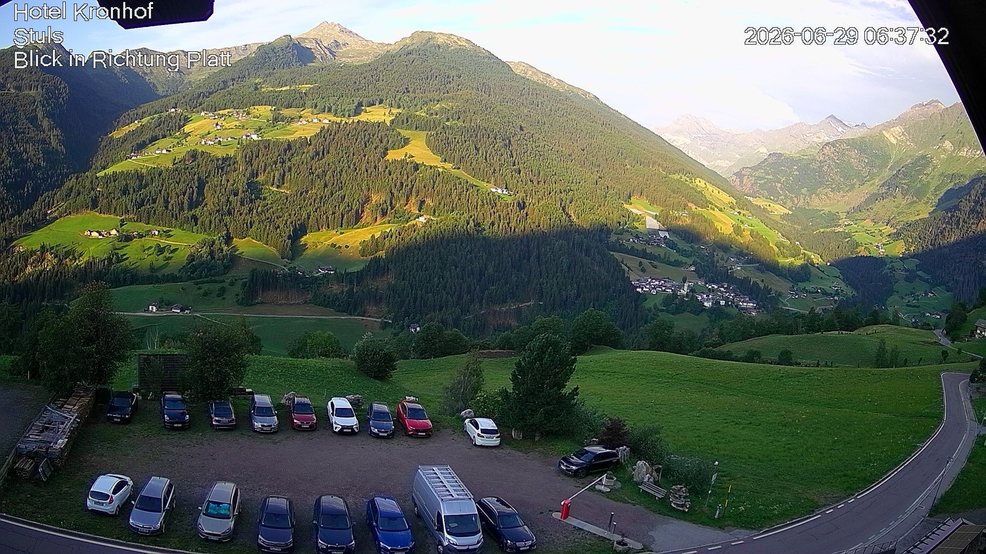 Archiv Foto Webcam Passeiertal: Hotel Kronhof in Stuls
