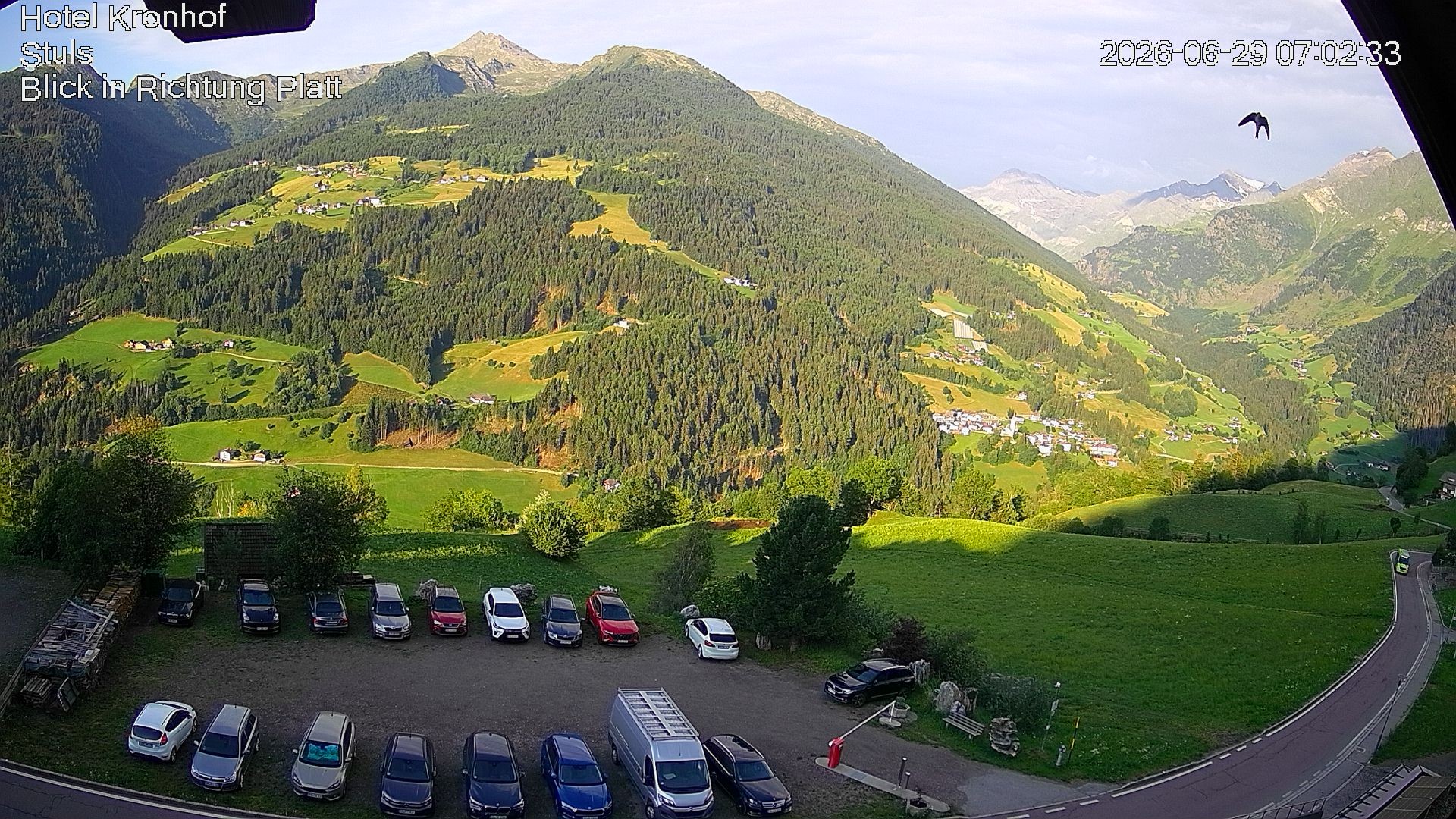 Archiv Foto Webcam Passeiertal: Hotel Kronhof in Stuls