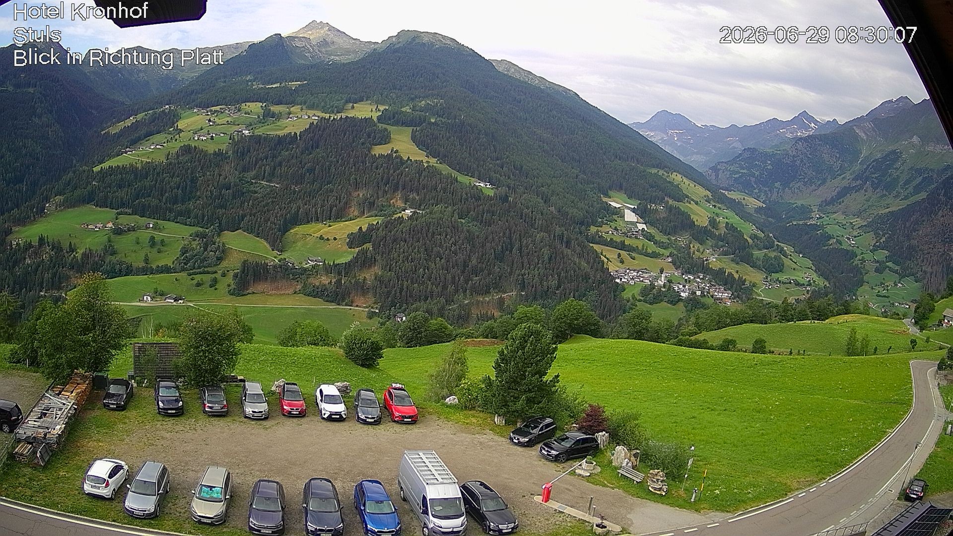 Archiv Foto Webcam Passeiertal: Hotel Kronhof in Stuls