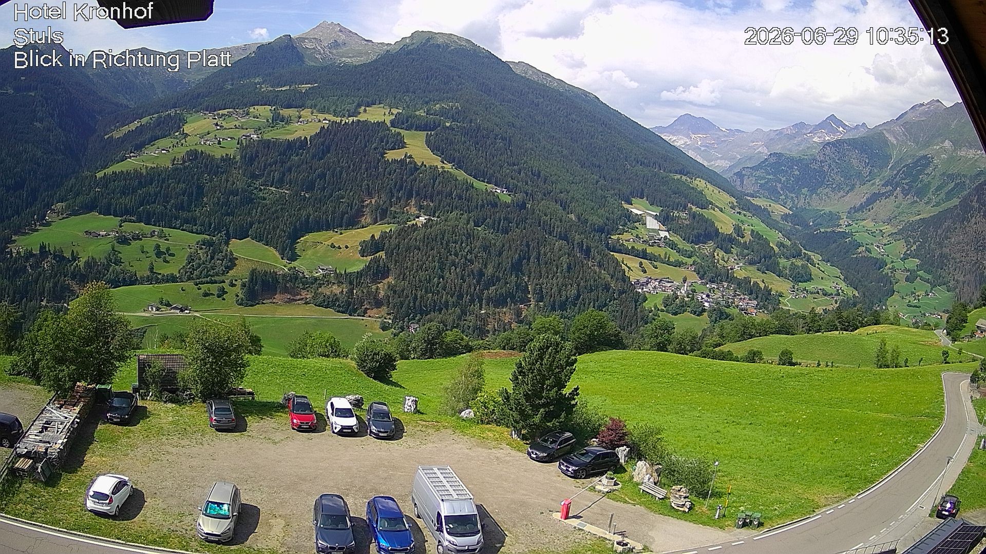 Archiv Foto Webcam Passeiertal: Hotel Kronhof in Stuls