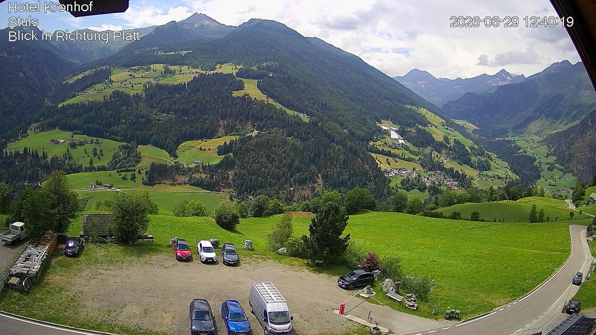 Archiv Foto Webcam Passeiertal: Hotel Kronhof in Stuls