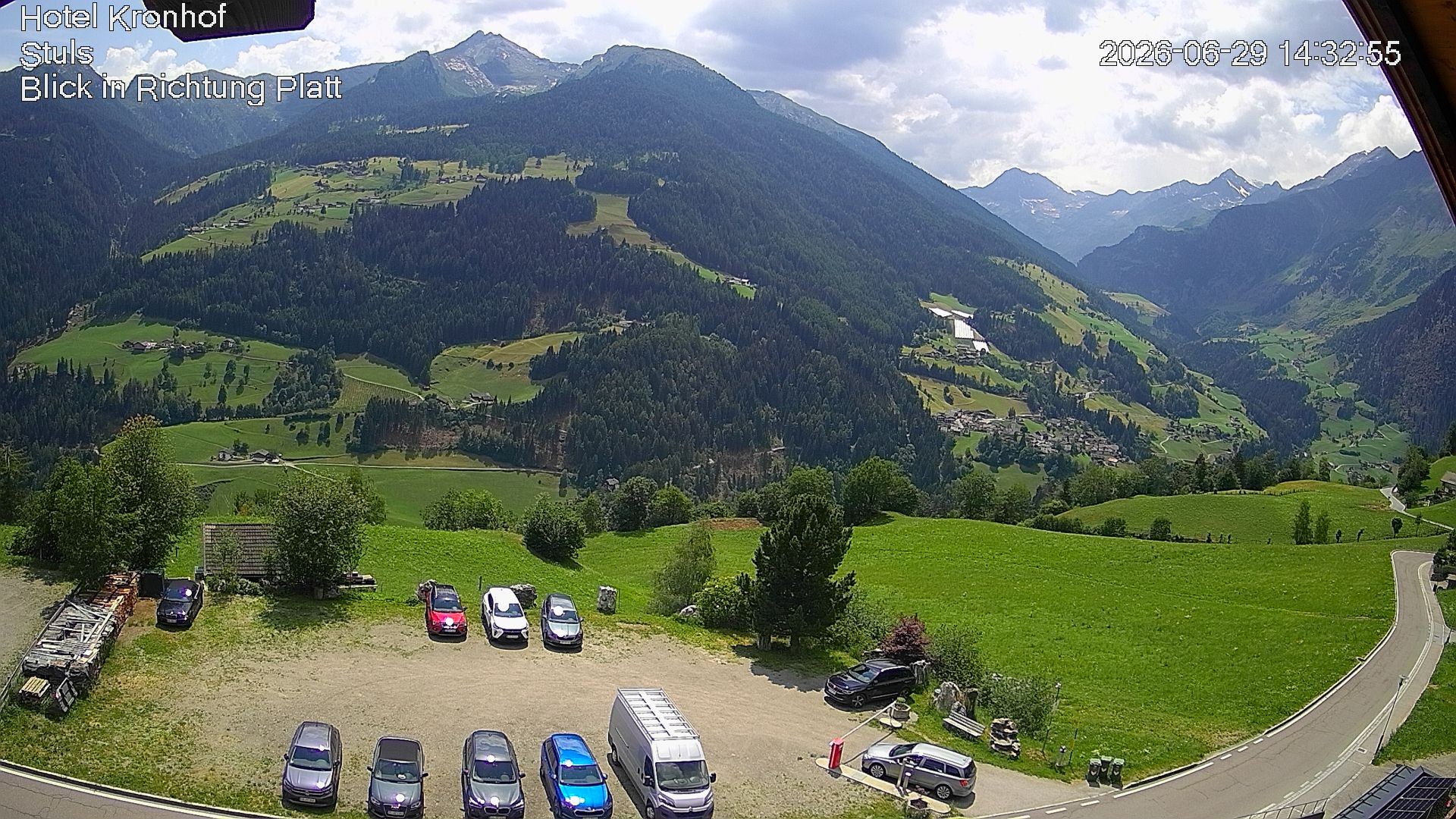 Archiv Foto Webcam Passeiertal: Hotel Kronhof in Stuls