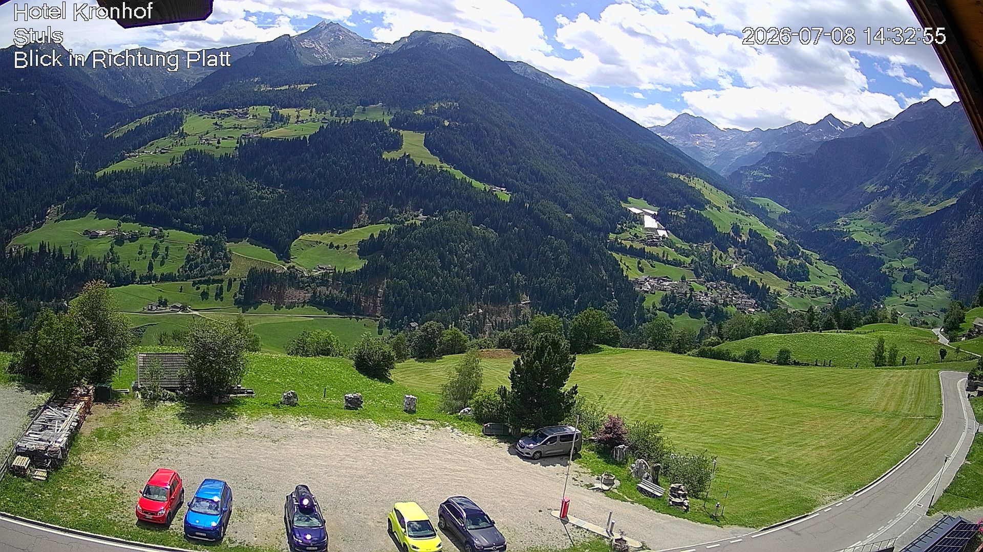 Archiv Foto Webcam Passeiertal: Hotel Kronhof in Stuls