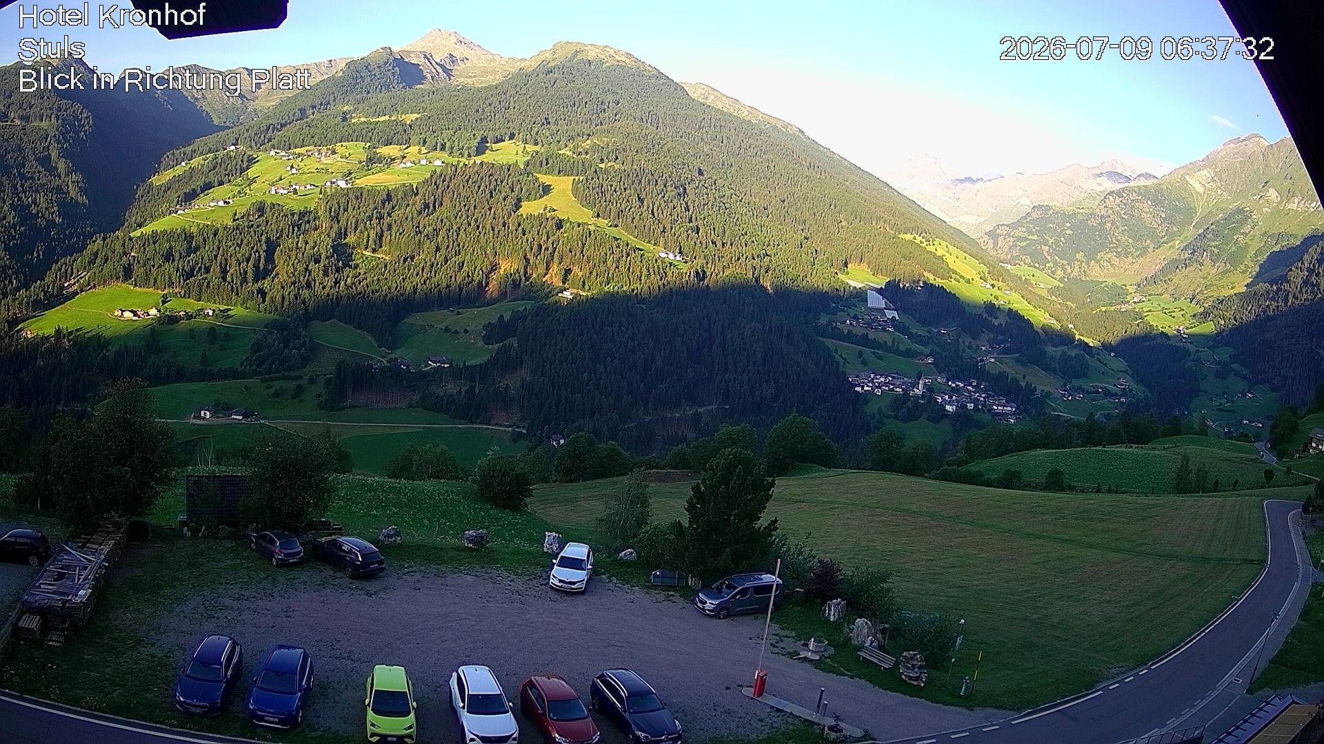 Archiv Foto Webcam Passeiertal: Hotel Kronhof in Stuls