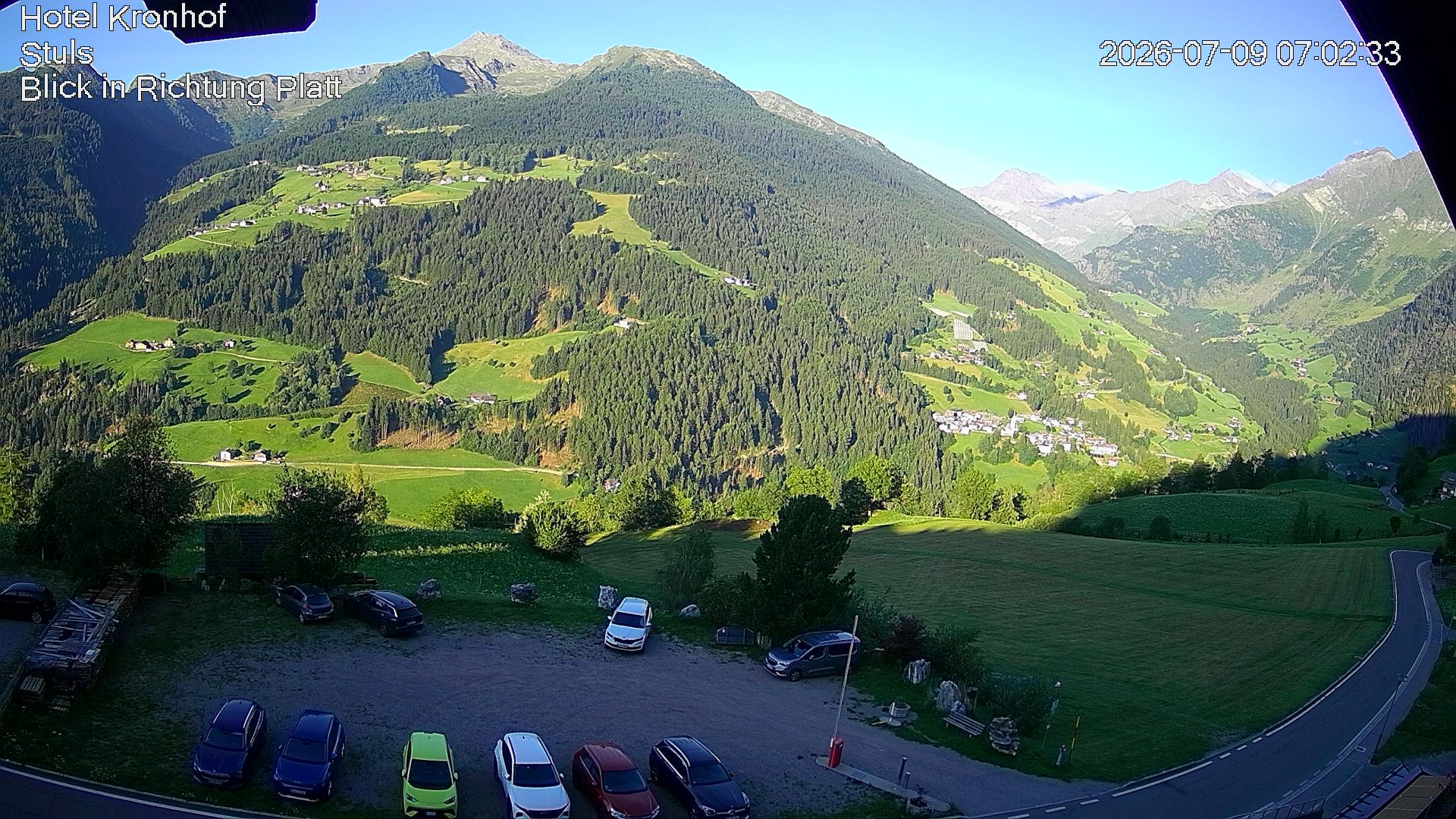 Archiv Foto Webcam Passeiertal: Hotel Kronhof in Stuls