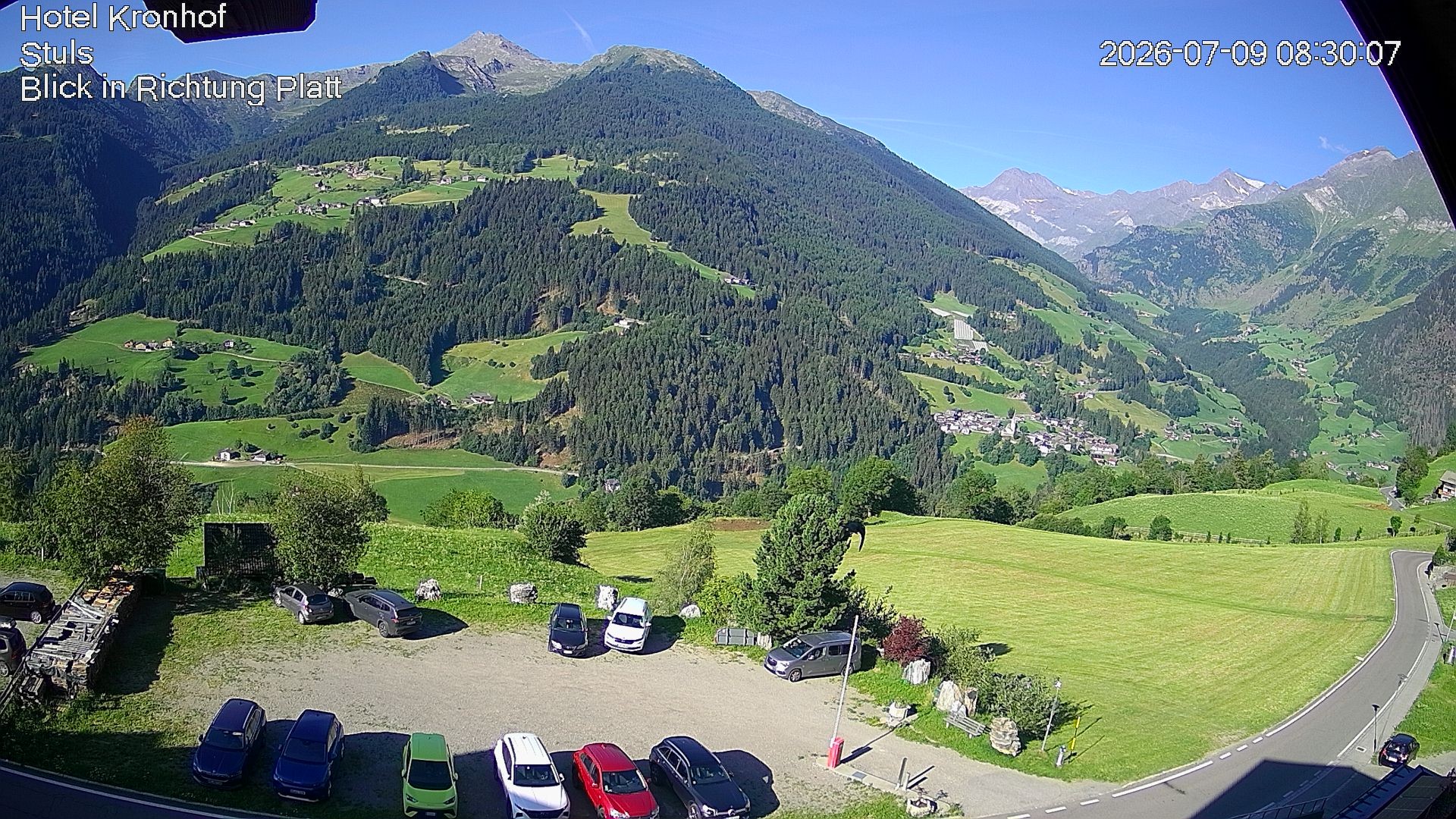 Archiv Foto Webcam Passeiertal: Hotel Kronhof in Stuls