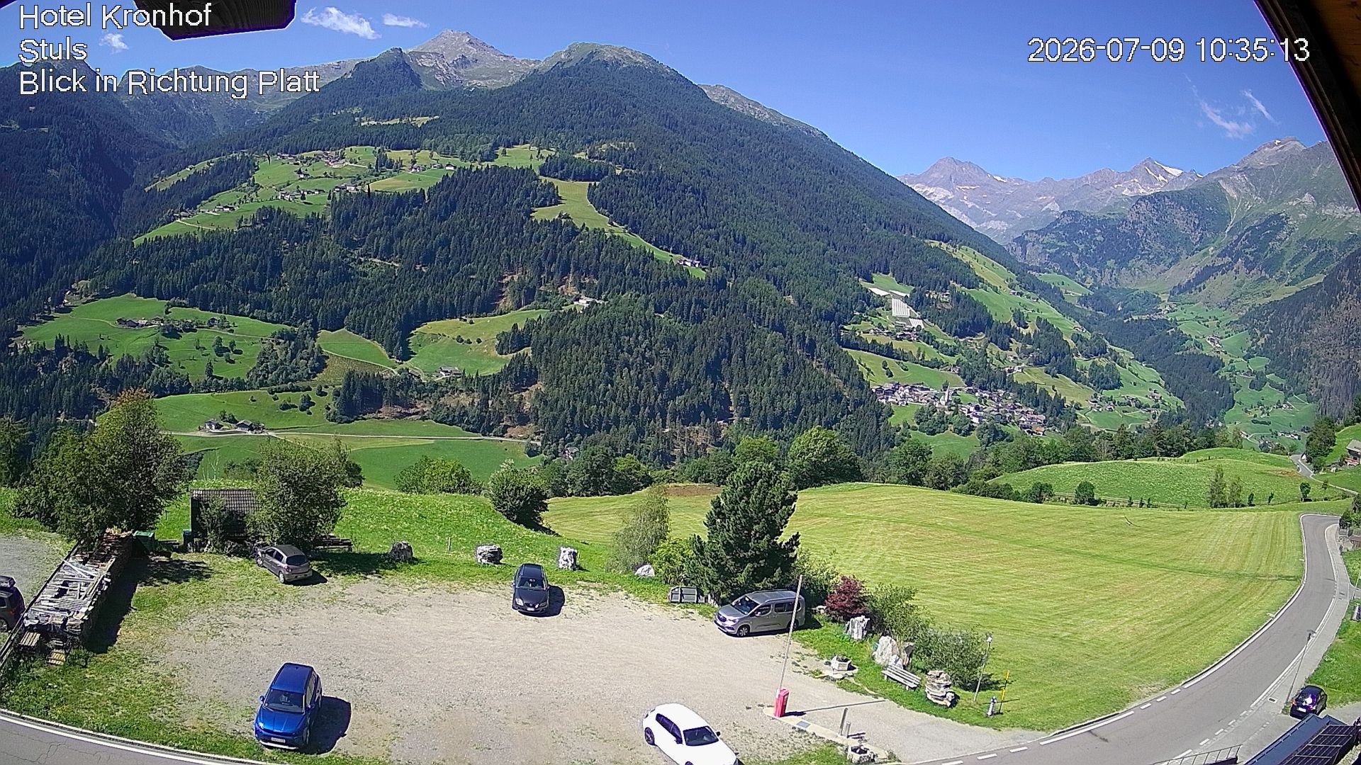 Archiv Foto Webcam Passeiertal: Hotel Kronhof in Stuls