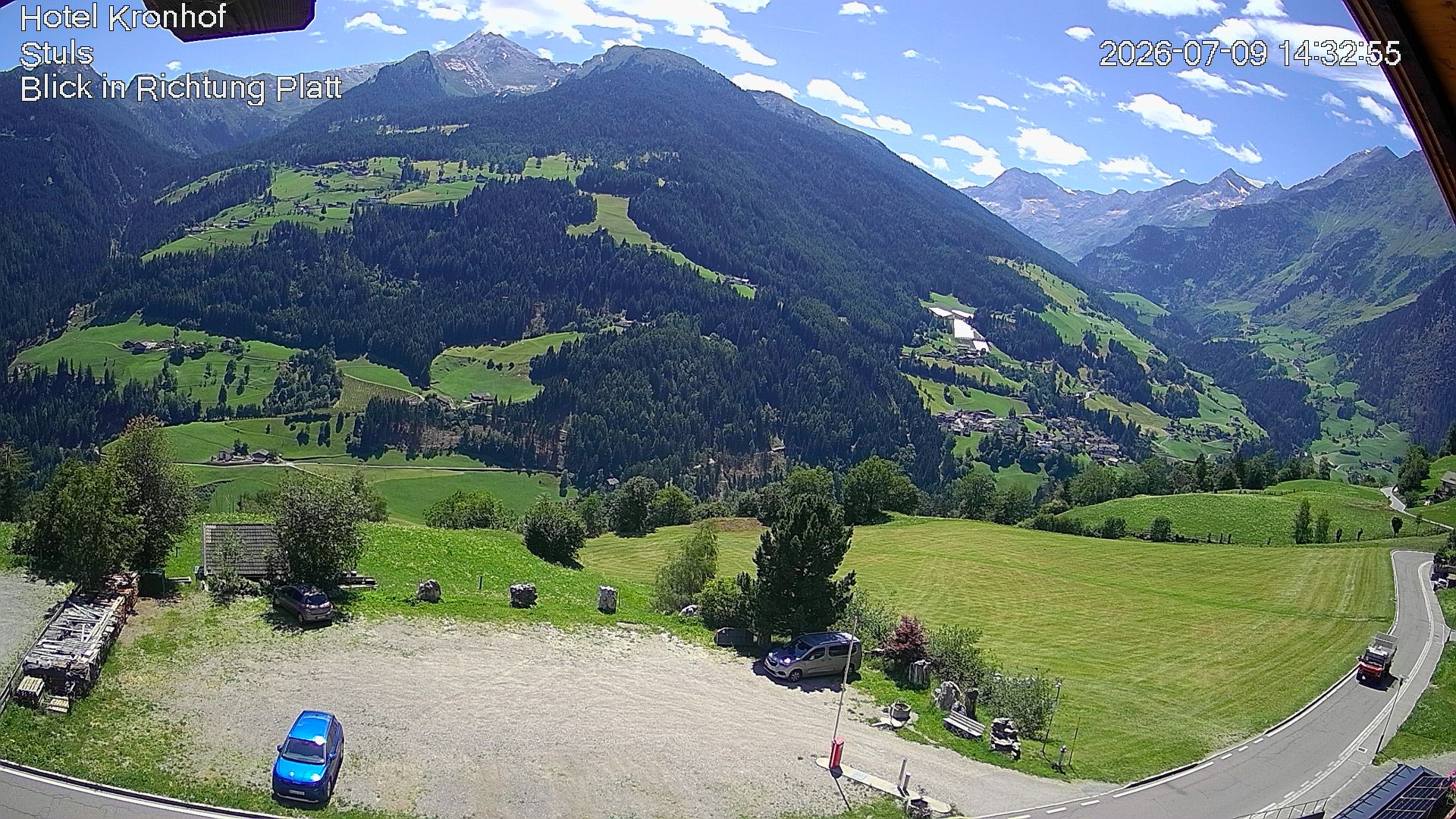 Archiv Foto Webcam Passeiertal: Hotel Kronhof in Stuls