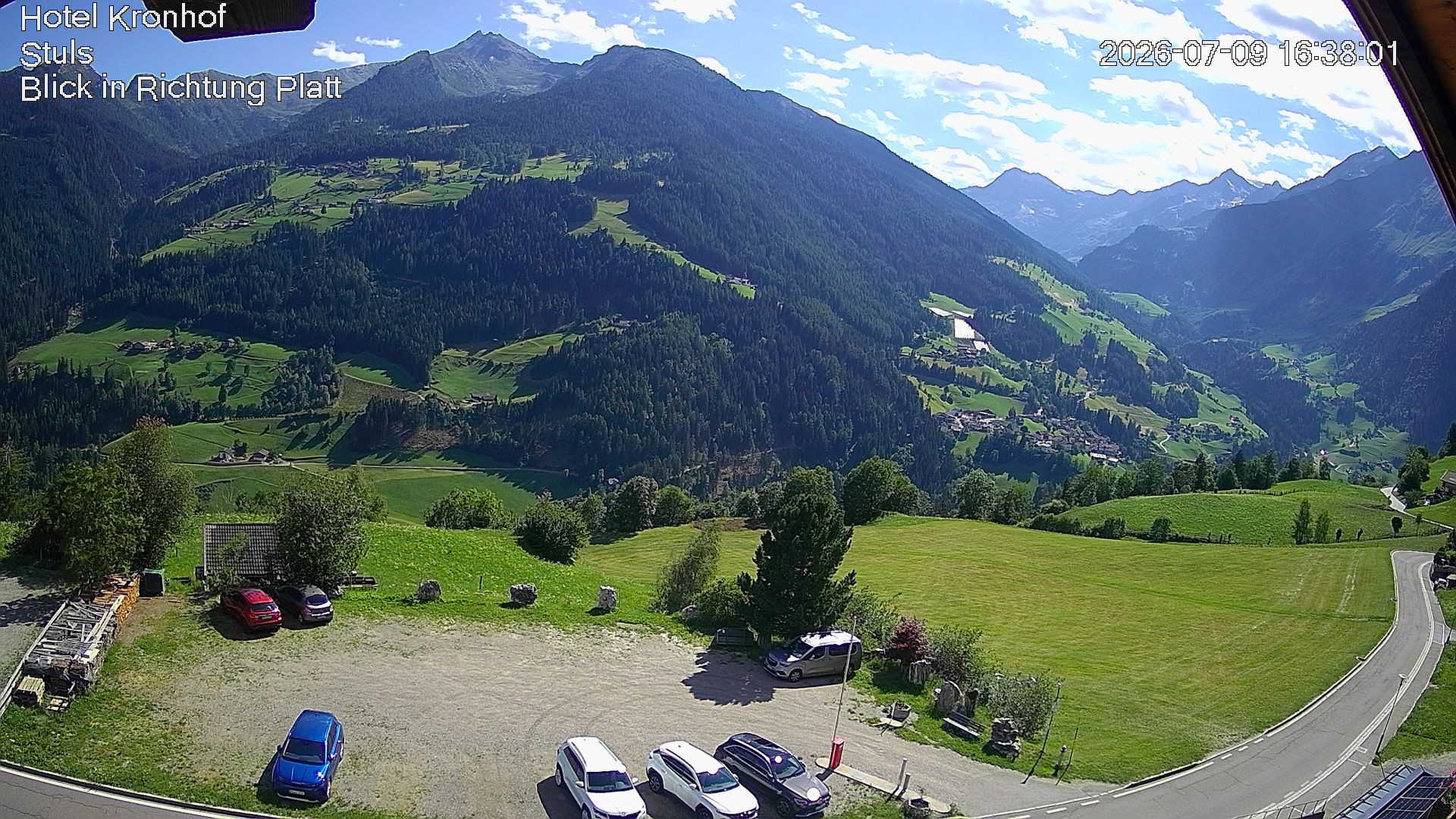 Archiv Foto Webcam Passeiertal: Hotel Kronhof in Stuls
