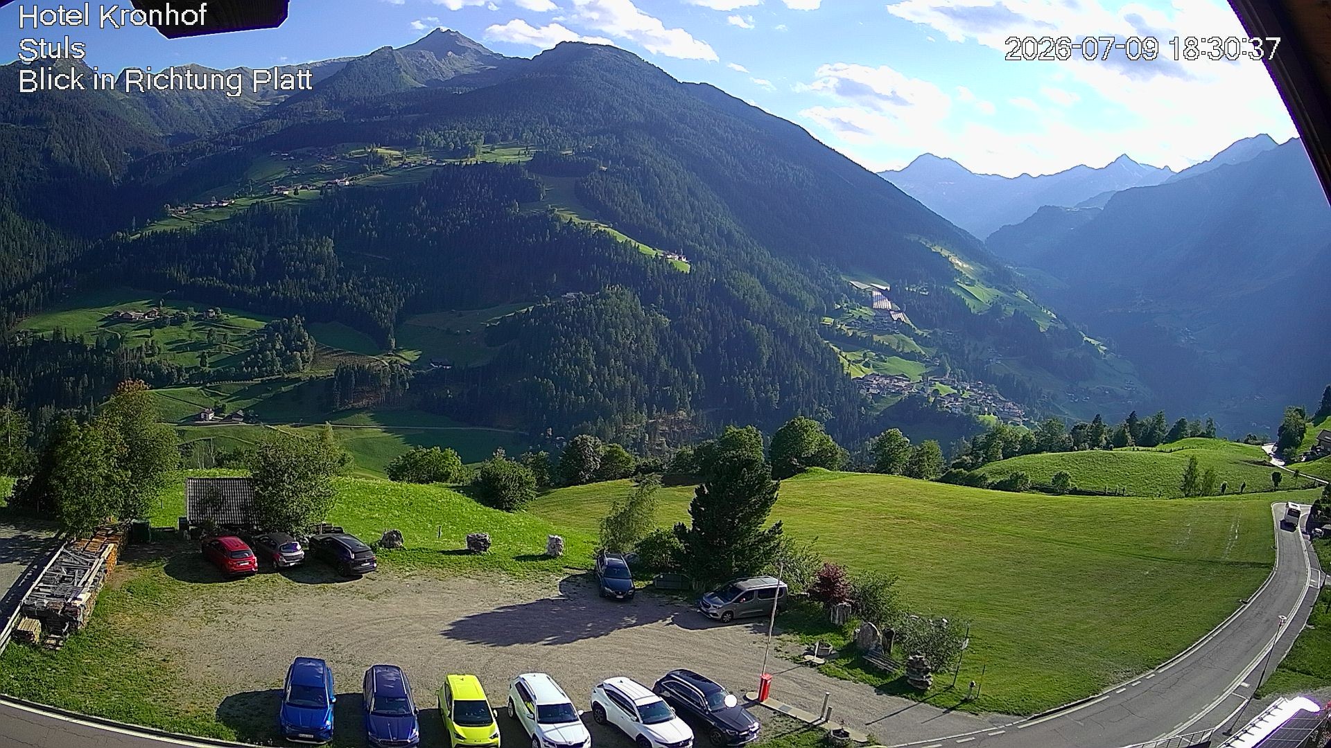 Archiv Foto Webcam Passeiertal: Hotel Kronhof in Stuls