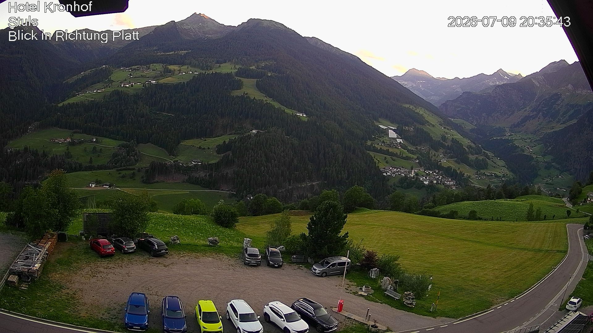 Archiv Foto Webcam Passeiertal: Hotel Kronhof in Stuls