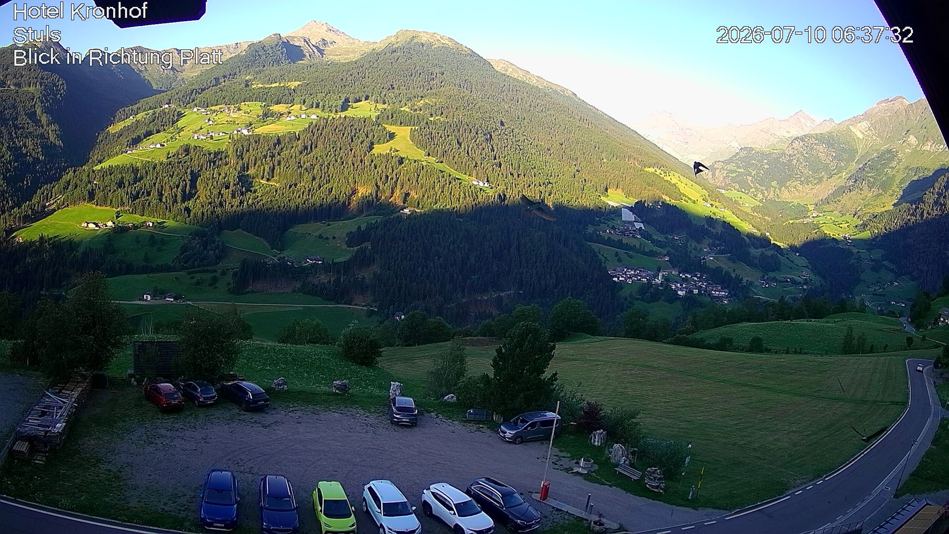 Archiv Foto Webcam Passeiertal: Hotel Kronhof in Stuls
