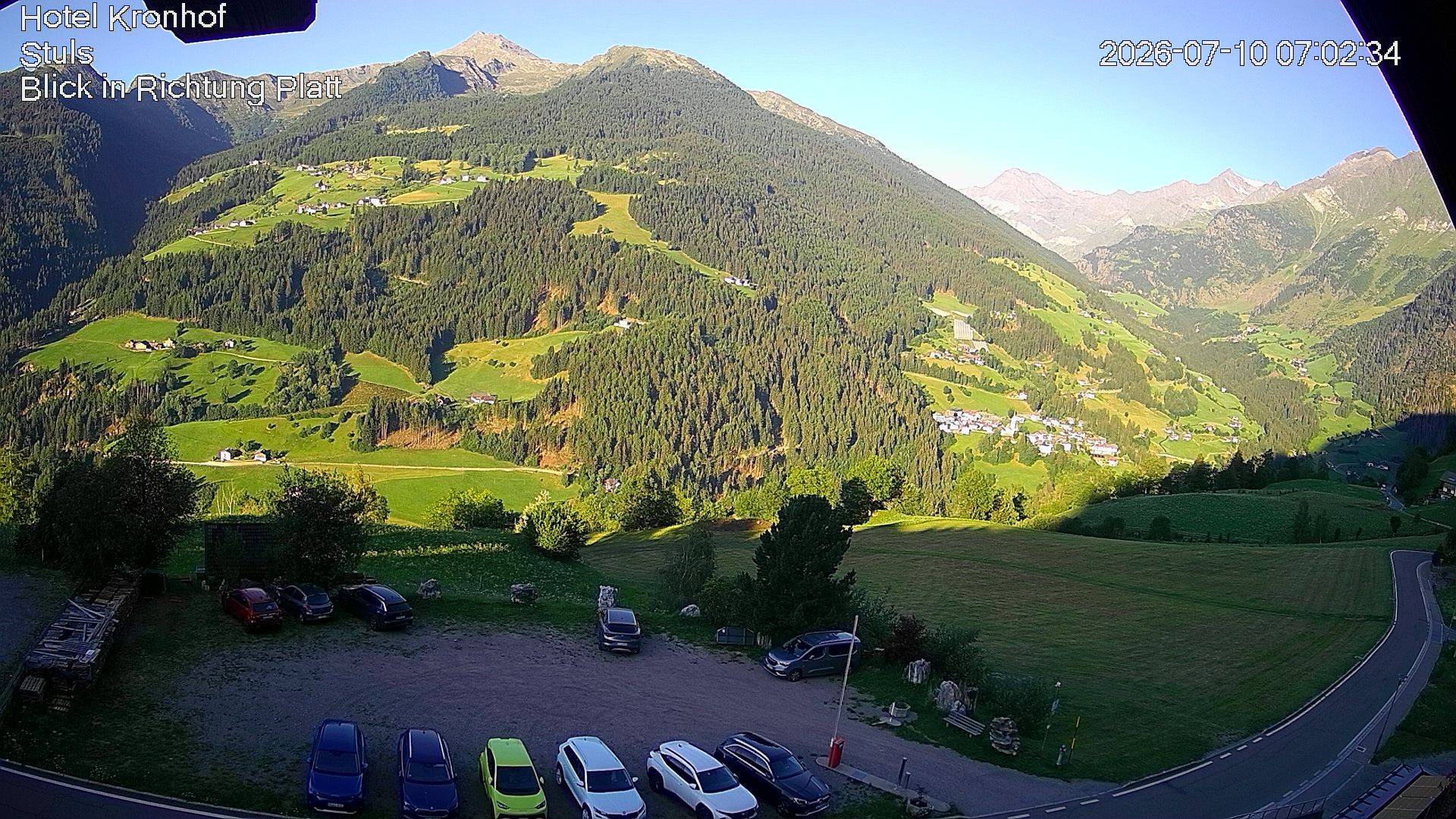 Archiv Foto Webcam Passeiertal: Hotel Kronhof in Stuls