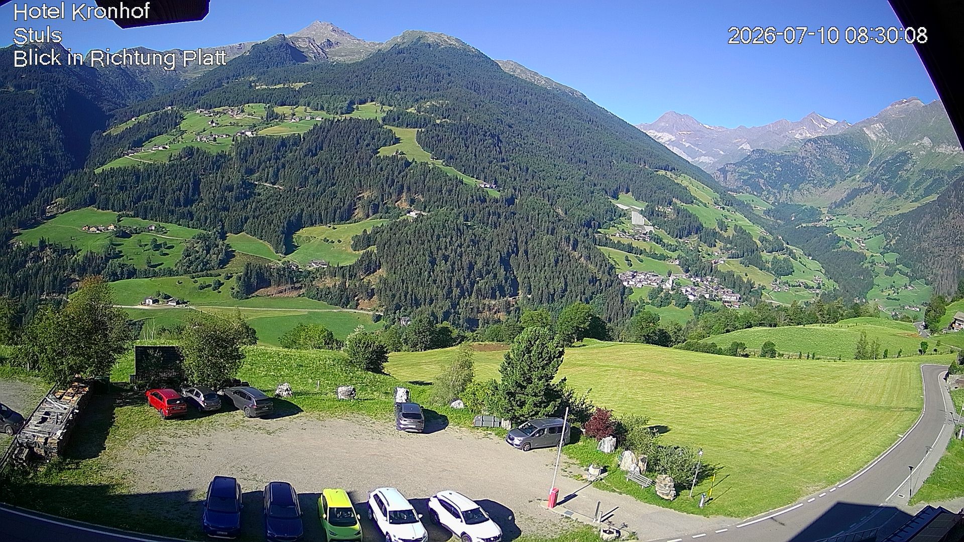 Archiv Foto Webcam Passeiertal: Hotel Kronhof in Stuls