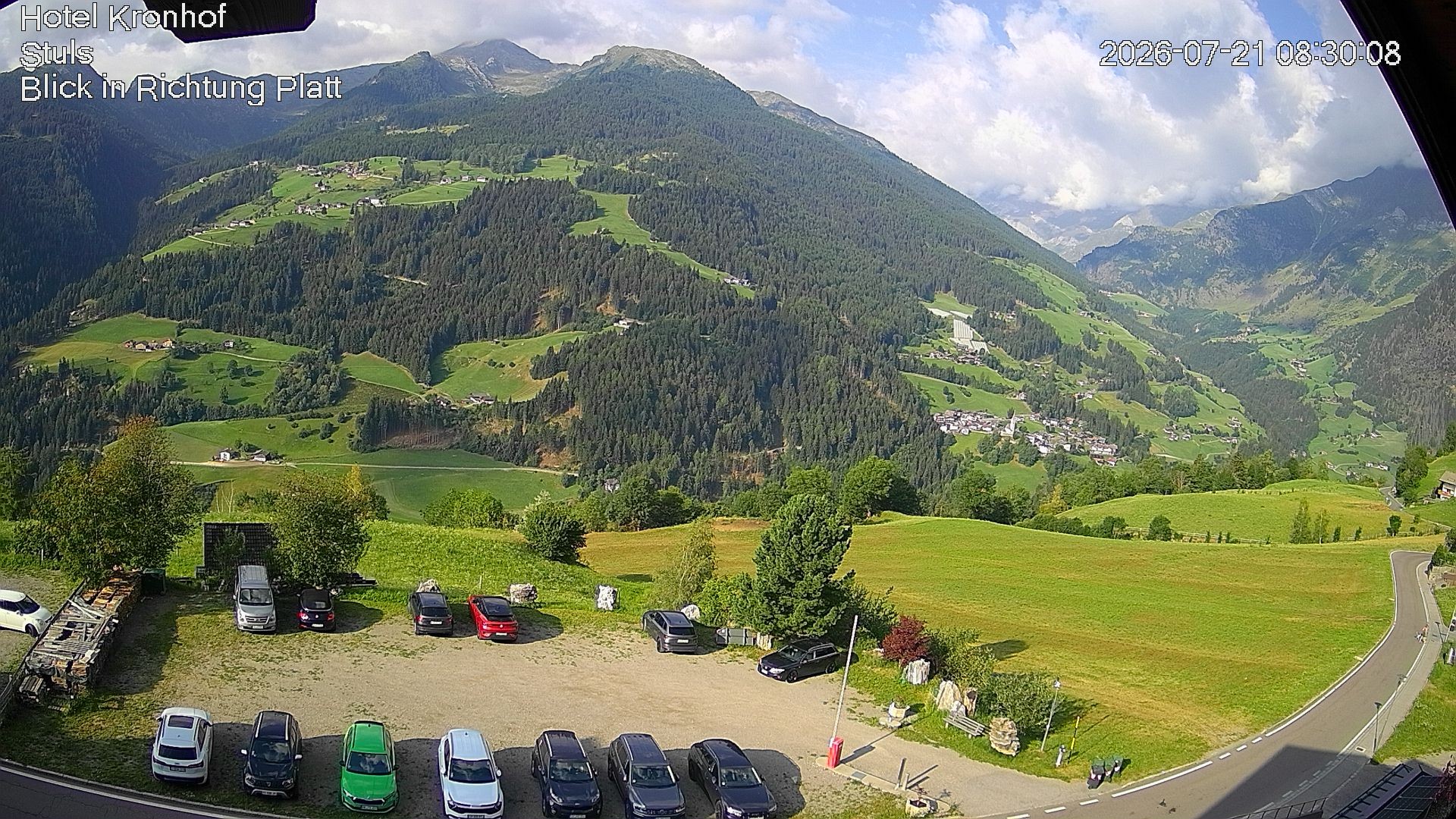 Archiv Foto Webcam Passeiertal: Hotel Kronhof in Stuls