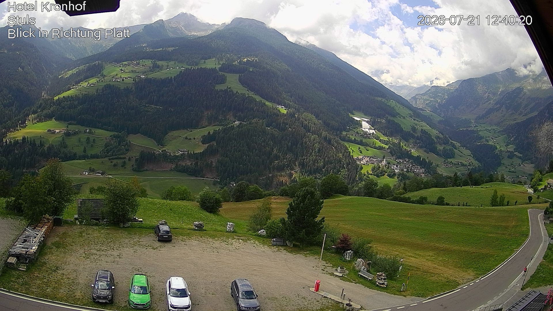 Archiv Foto Webcam Passeiertal: Hotel Kronhof in Stuls
