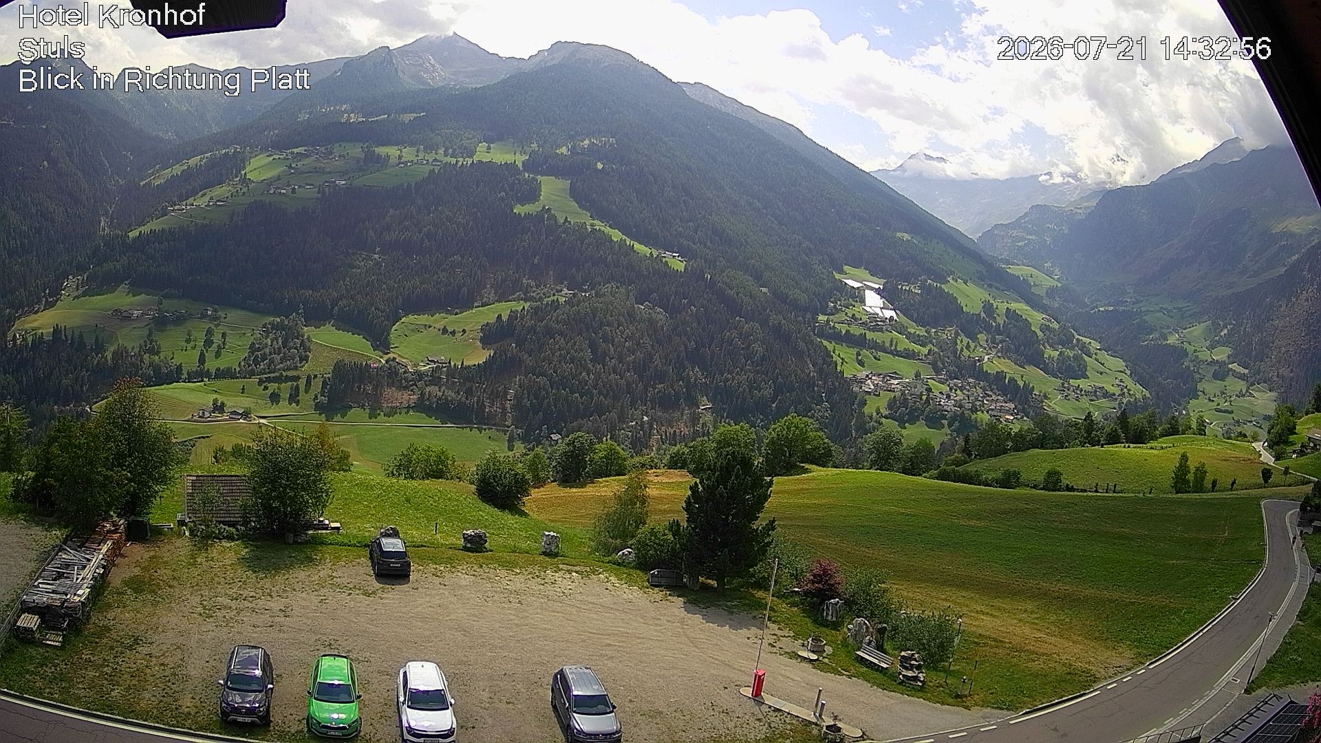 Archiv Foto Webcam Passeiertal: Hotel Kronhof in Stuls