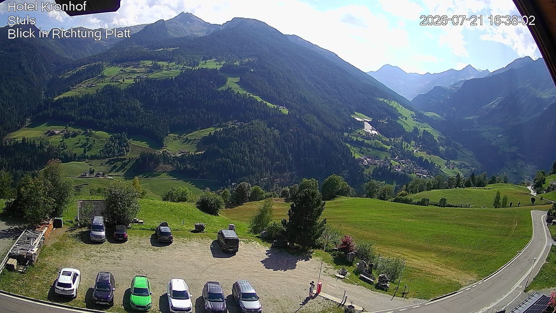 Archiv Foto Webcam Passeiertal: Hotel Kronhof in Stuls