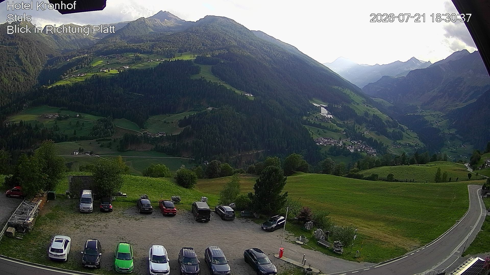 Archiv Foto Webcam Passeiertal: Hotel Kronhof in Stuls