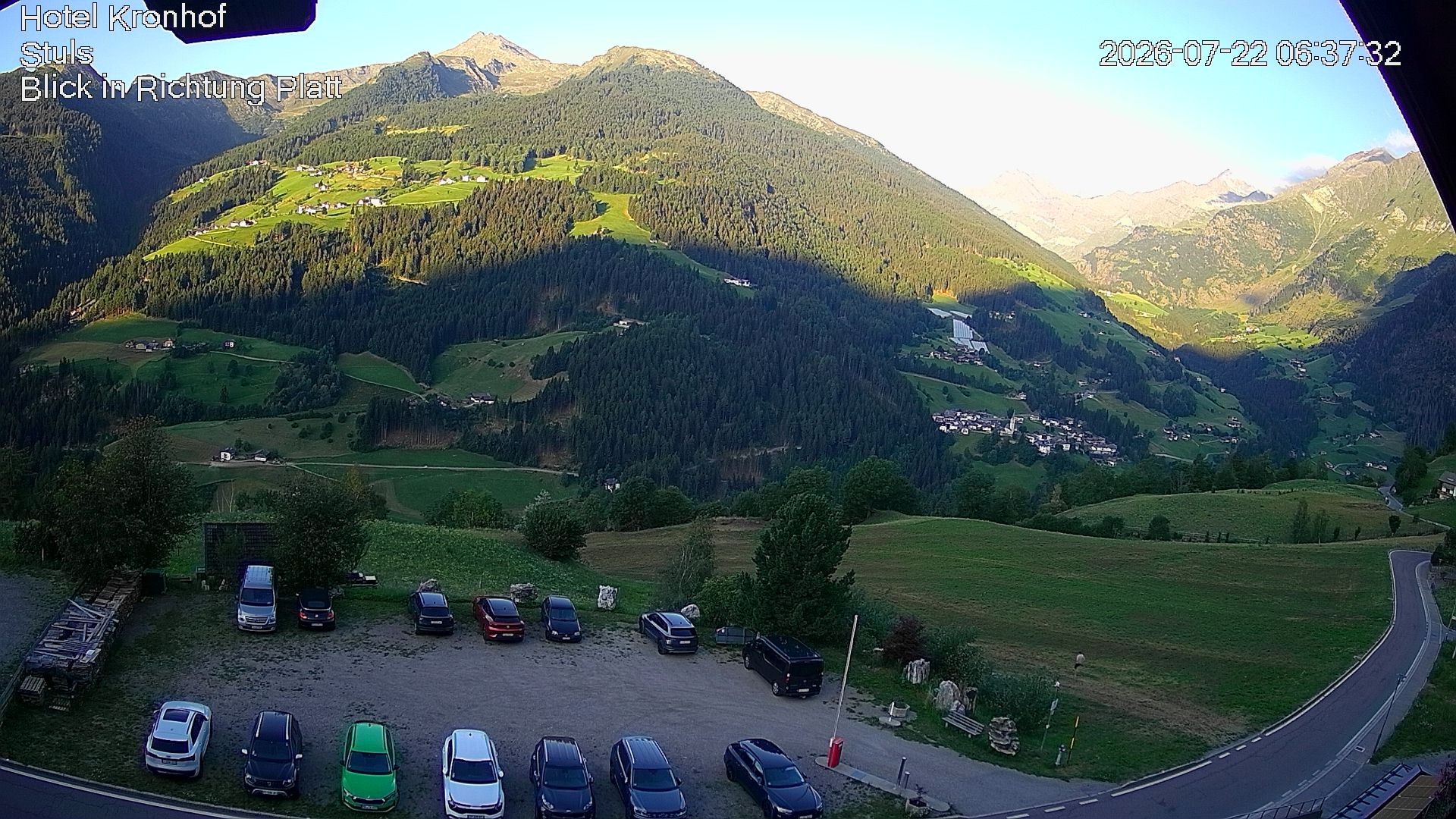 Archiv Foto Webcam Passeiertal: Hotel Kronhof in Stuls