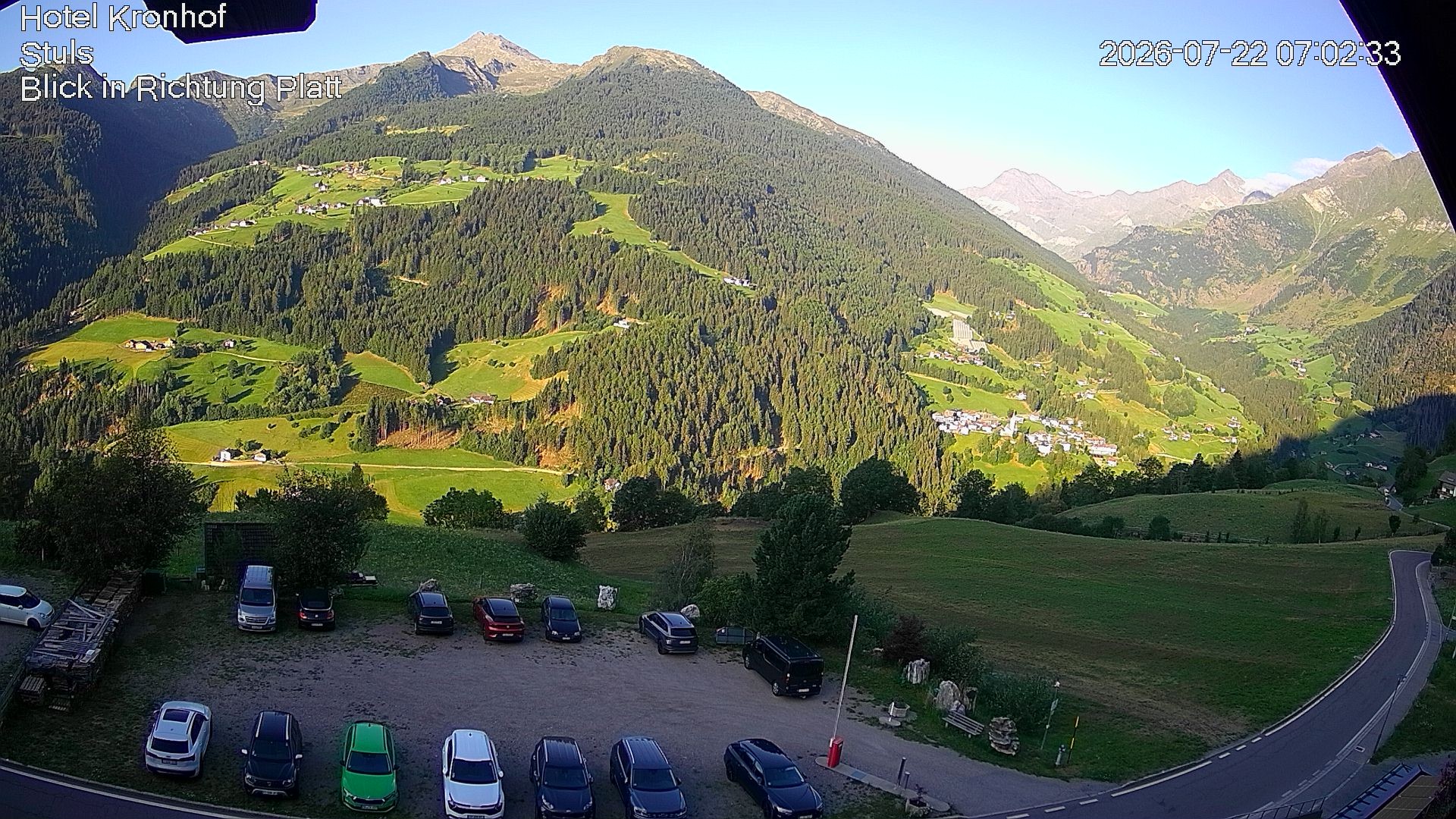 Archiv Foto Webcam Passeiertal: Hotel Kronhof in Stuls