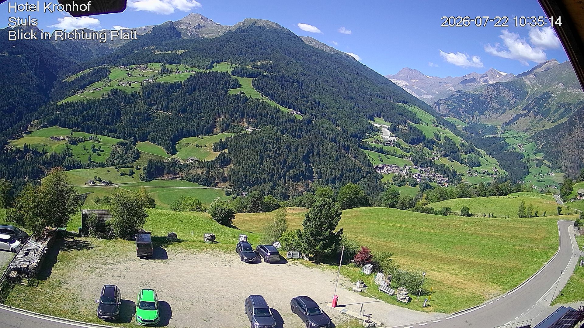 Archiv Foto Webcam Passeiertal: Hotel Kronhof in Stuls