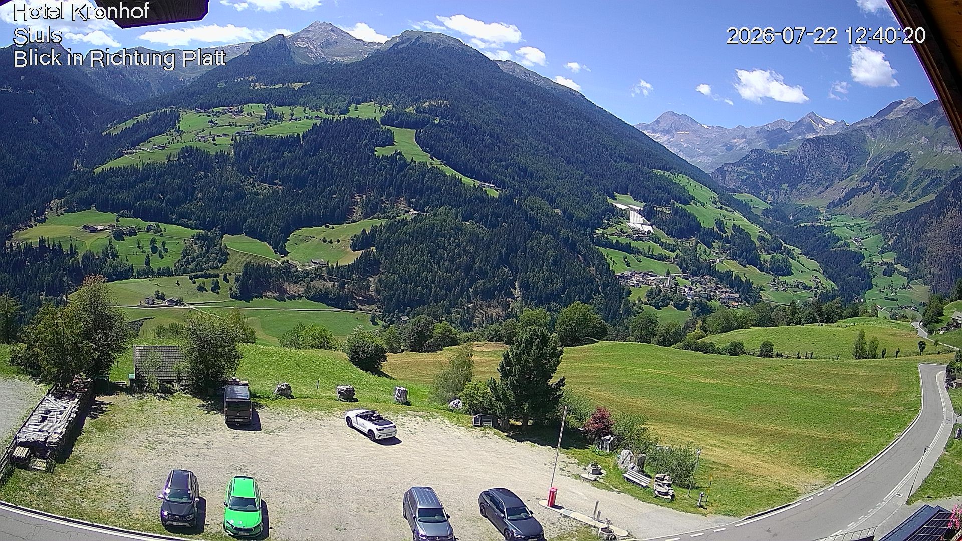 Archiv Foto Webcam Passeiertal: Hotel Kronhof in Stuls