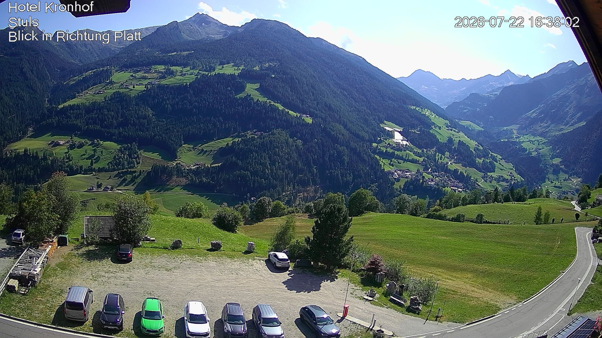 Archiv Foto Webcam Passeiertal: Hotel Kronhof in Stuls